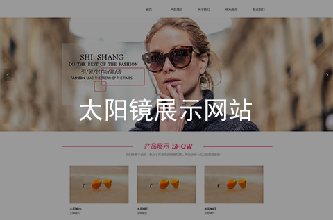 太陽(yáng)鏡眼鏡網(wǎng)站建設(shè)案例